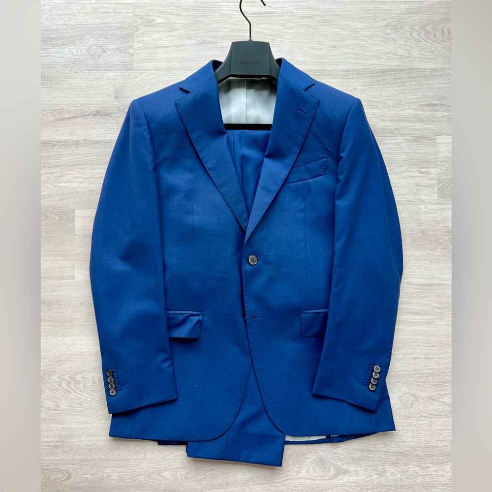 Suitsupply - Napoli Mid-Blue Suit - 38R/32